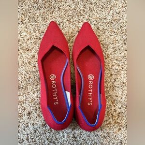Rothy's Red Flats The Point